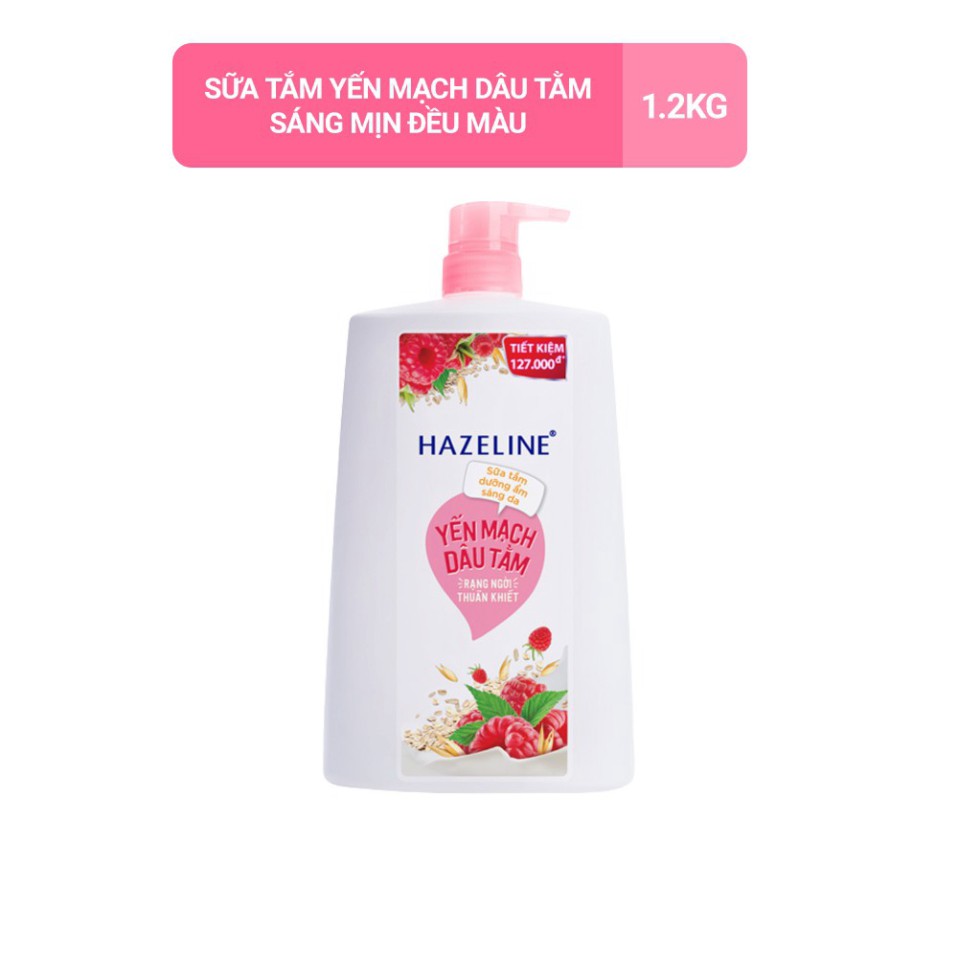 Sữa tắm dưỡng sáng da Hazeline 1.2kg/chai