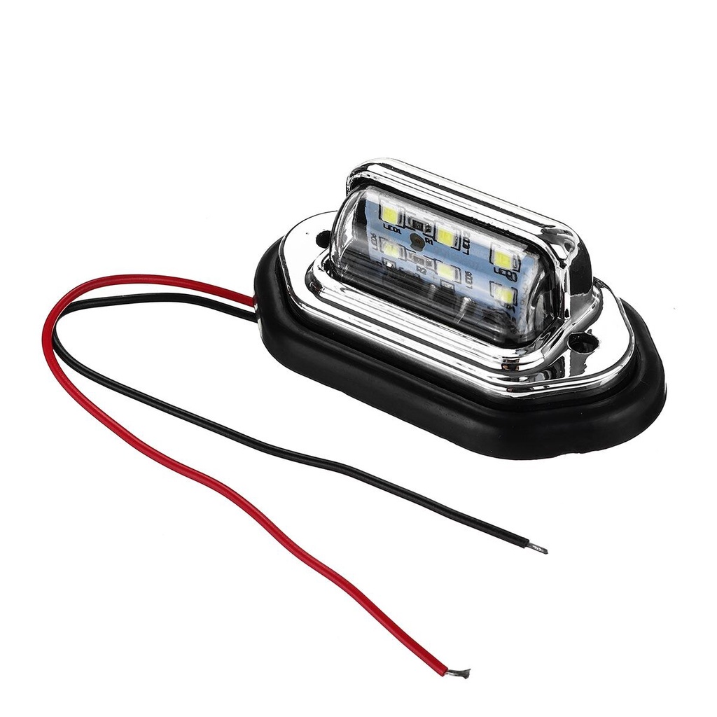Đèn LED 6 Bóng 12V 24V Chiếu Biển Số Xe Tải Chuyên Dụng