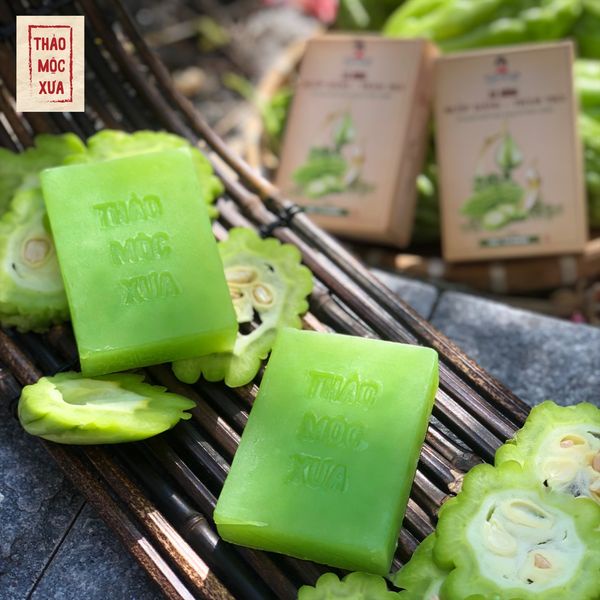 Xà bông mướp đắng tràm trà Thảo Mộc Xưa giúp giảm mụn lưng và làm mềm da 100gr | BigBuy360 - bigbuy360.vn