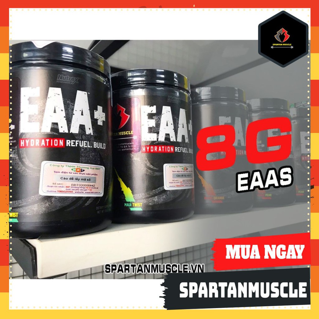 EAA+ Hydration Nutrex Thực Phẩm Hỗ Trợ Gym,Bột Bổ Sung Năng Lượng Phục Hồi Cơ Bắp Nhanh Trong Tập 30sv