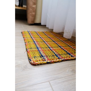 Tấm lót, thảm lót bằng cói hoạ tiết Boho