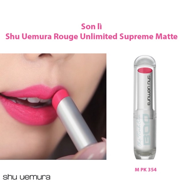 Son Shu Uemura 354 - hồng tươi (boorin)