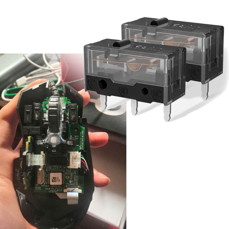 Set 4 công tắc micro Kailh GM 8.0 màu vàng chấm bi đen 3 pin 80 Million Click Life