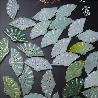 Mặt dây chuyền Quạt Cẩm-Thạch (ngọc phỉ thúy Type A)
