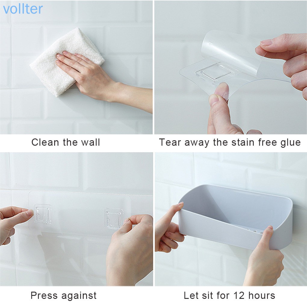 Kệ Nhựa Gắn Tường Đựng Mỹ Phẩm Tiện Lợi Cho Phòng Tắm