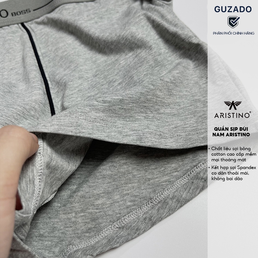 Quần lót nam Boxer Guzado, chất cotton mềm mịn,co giãn thoải mái ABX1615