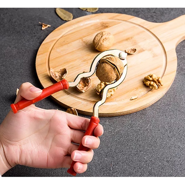 Dụng cụ tách hạt óc chó cua ghẹ tiện dụng (SP081507- cán đỏ)