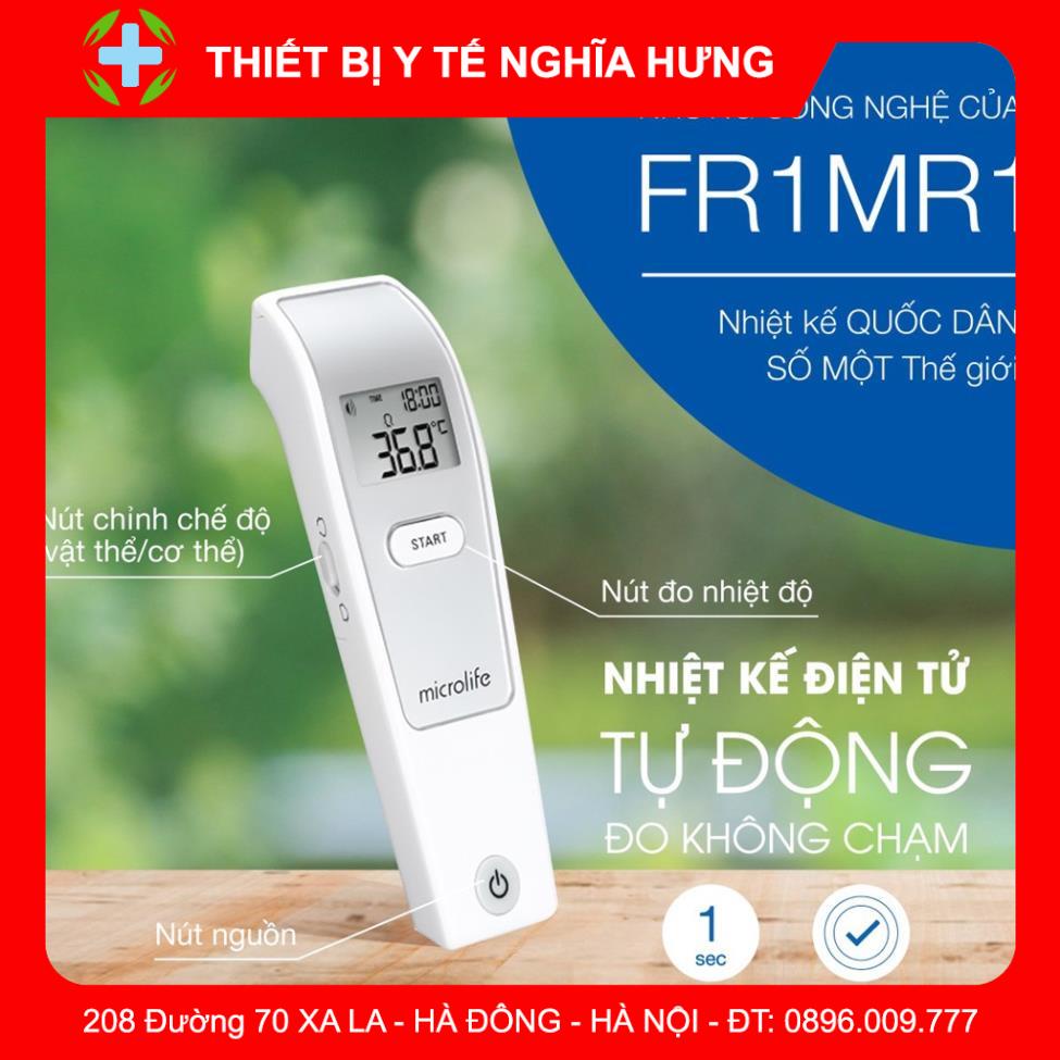 [Đo nhanh , Chính Xác Trong 1 Giây] Nhiệt kế hồng ngoại đo trán Microlife FR1MF1 - Hàng Thụy Sĩ