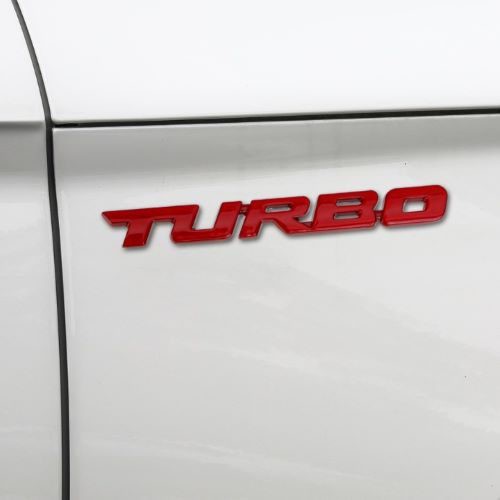 [Bán buôn] Logo kim loại chữ Turbo 3d dán trang trí xe hơi