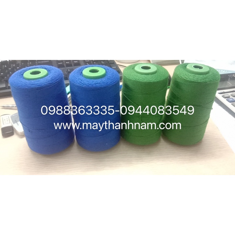 Chỉ khâu bao màu xanh- cuộn chỉ khâu 2 lạng/1 cuộn