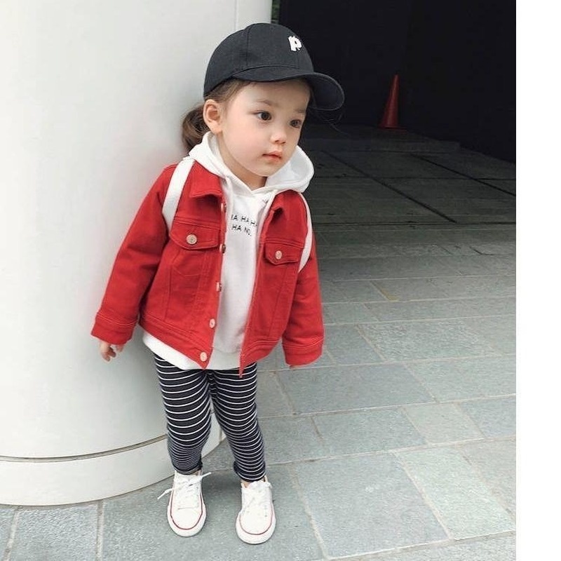Áo khoác Denim phong cách Hàn Quốc cho bé gái