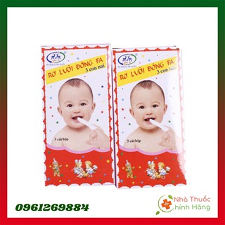 Gạc rơ lưỡi Đông FA 10 cái - Giúp hỗ trợ ngăn ngừa vi khuẩn gây hại do những vệt bám trên lưỡi bé