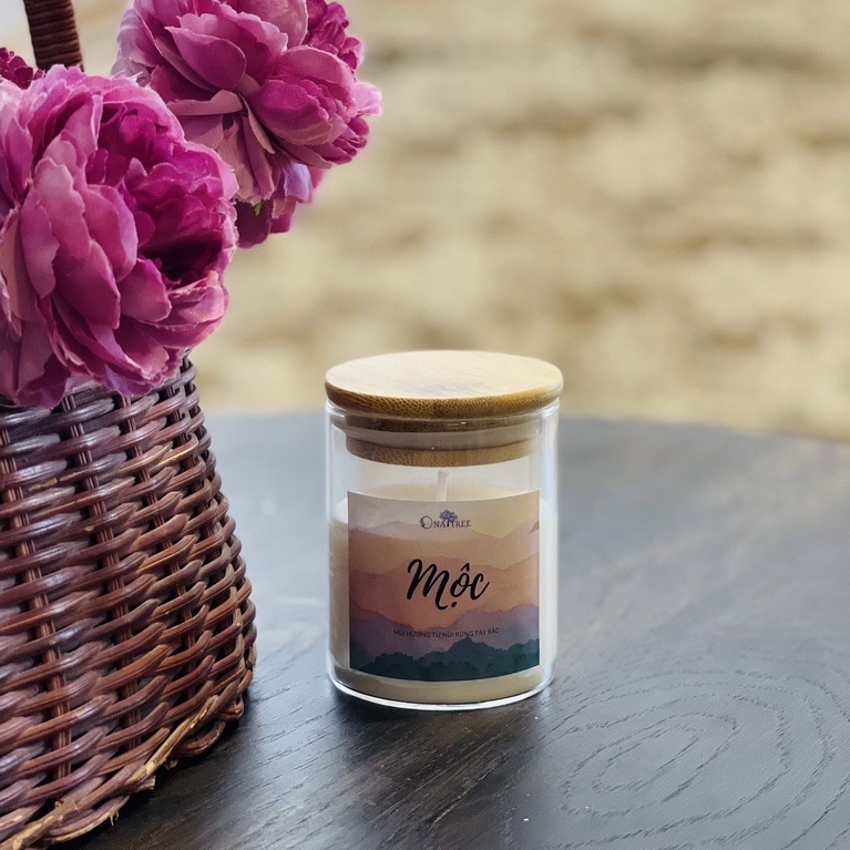 Nến thơm tinh dầu Tây Bắc Mùi Mộc ONATREE Tuyệt đối không hương liệu, không hoá chất 50g - 220g