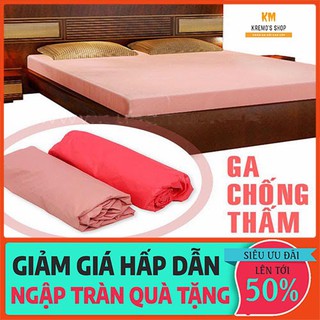 Ga chống thấm trơn [FREESHIP] Bộ ga giường bọc đệm chống thấm nước giá rẻ giao màu ngẫu nhiên