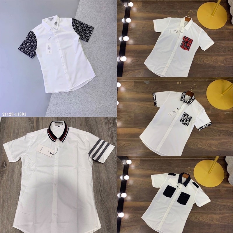 “ FREESHIP “ Áo Sơ Mi Cộc Cao Cấp - Áo Sơ Mi Cộc Nam Hoạ Tiết  New