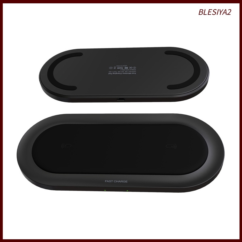 [BLESIYA2] Wireless Fast Charger 20W Qi Dual Charging Pad Charger for Samsung Universal