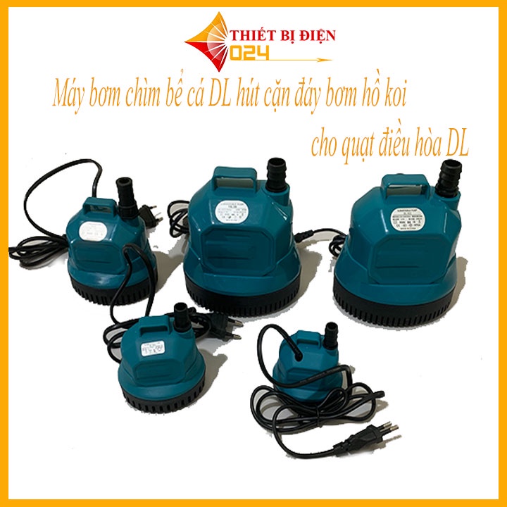 Máy bơm chìm bể cá DL hút cặn đáy bơm hồ koi quạt điều hòa DL 001(7W),DL 002(15W)DL003(25W)DL004(35W)DL004(55W)