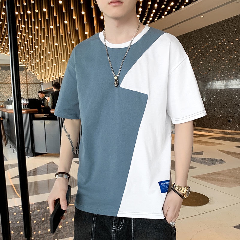 Áo Thun Cotton Lụa Lạnh Mỏng Tay Nửa Thời Trang Mùa Hè Dành Cho Nam 2022