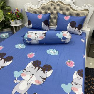 BỘ DRAP COTTON HÀN QUỐC 4 MÓN 100% COTTON
