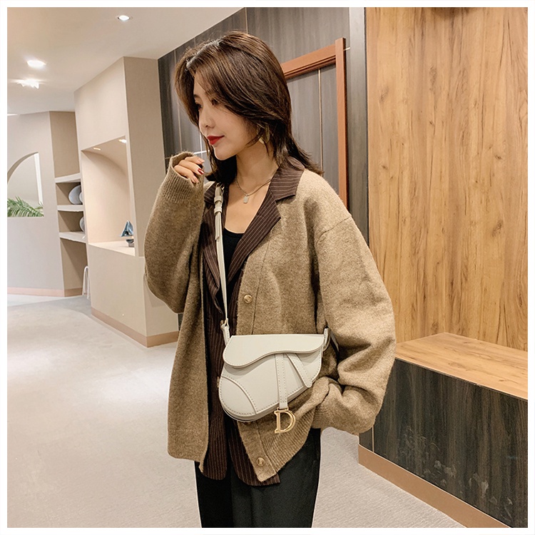 Túi xách nữ đẹp, túi đeo chéo yên ngựa Dior cầm tay dây đeo bản to thời trang Mibon