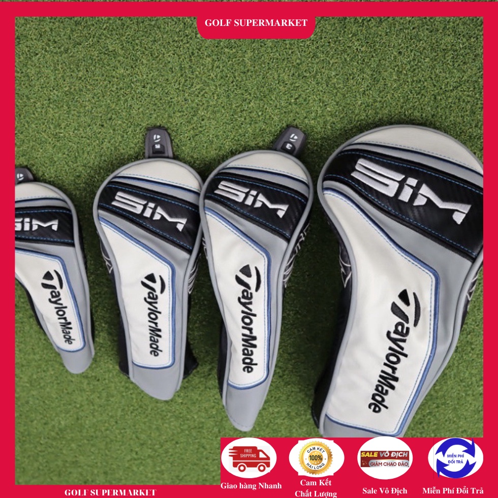 Cover Gậy Golf- Bộ Bọc Đầu Gậy Golf Taylormade Cao Cấp