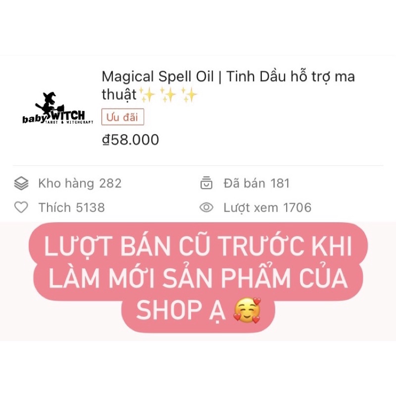 DẦU Witchcraft THU HÚT Nă.ng Lượng Tí.ch Cự.c | Magic Oil Spell Jar✨✨
