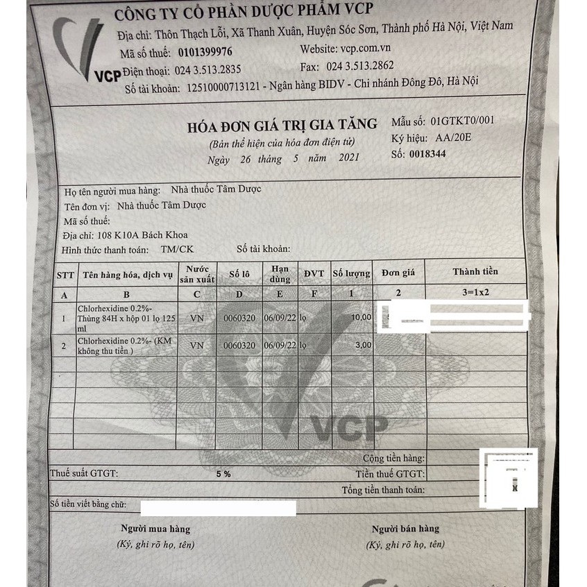 Nước súc miệng sát khuẩn chlohexidine 0,2% cho mùa covid 19