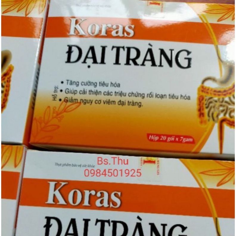 Koras đại tràng giúp cải thiện các rối loạn tiêu hoá .
