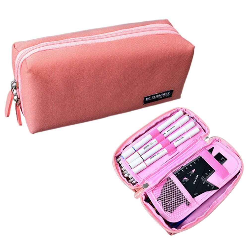 Túi Đựng Bút Màu Trơn Sức Chứa Lớn Tiện Dụng Cho Học Sinh