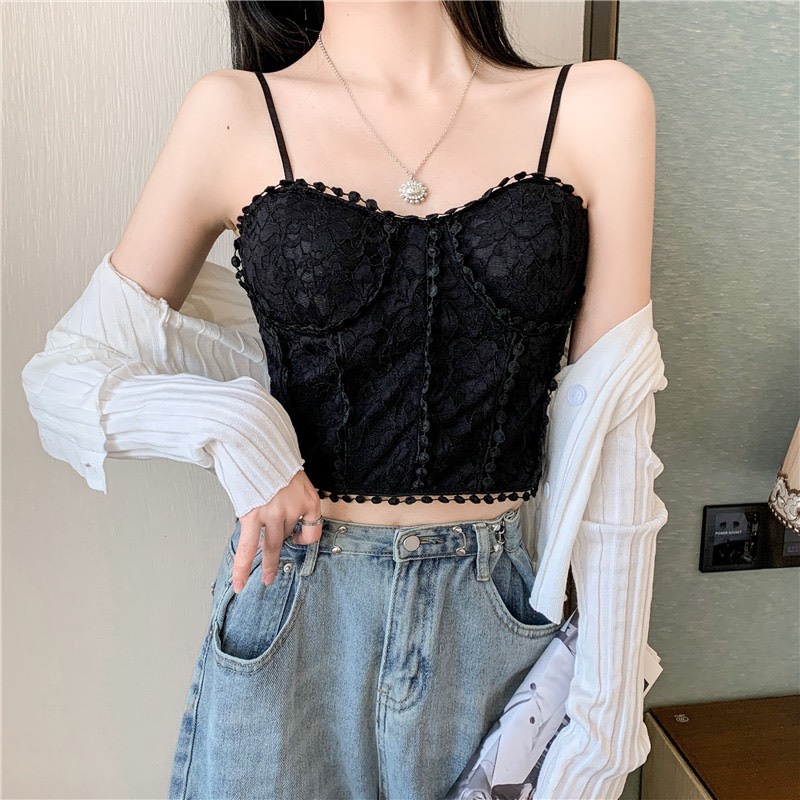 Áo Bra Ren Mềm Sang Chảnh Cao Cấp Có Đệm Ngực Tháo Rời Mẫu 1873
