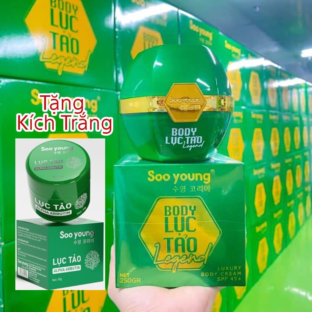 Kem Body Lục Tảo LEGEND Soo Young Tặng Kích Trắng