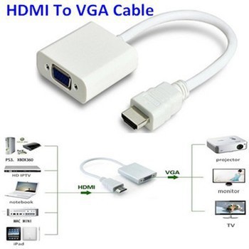 Hàng mới Cáp chuyển đổi HDMI sang VGA HDMI To VGA Adapter (Trắng) siêu  rẻ