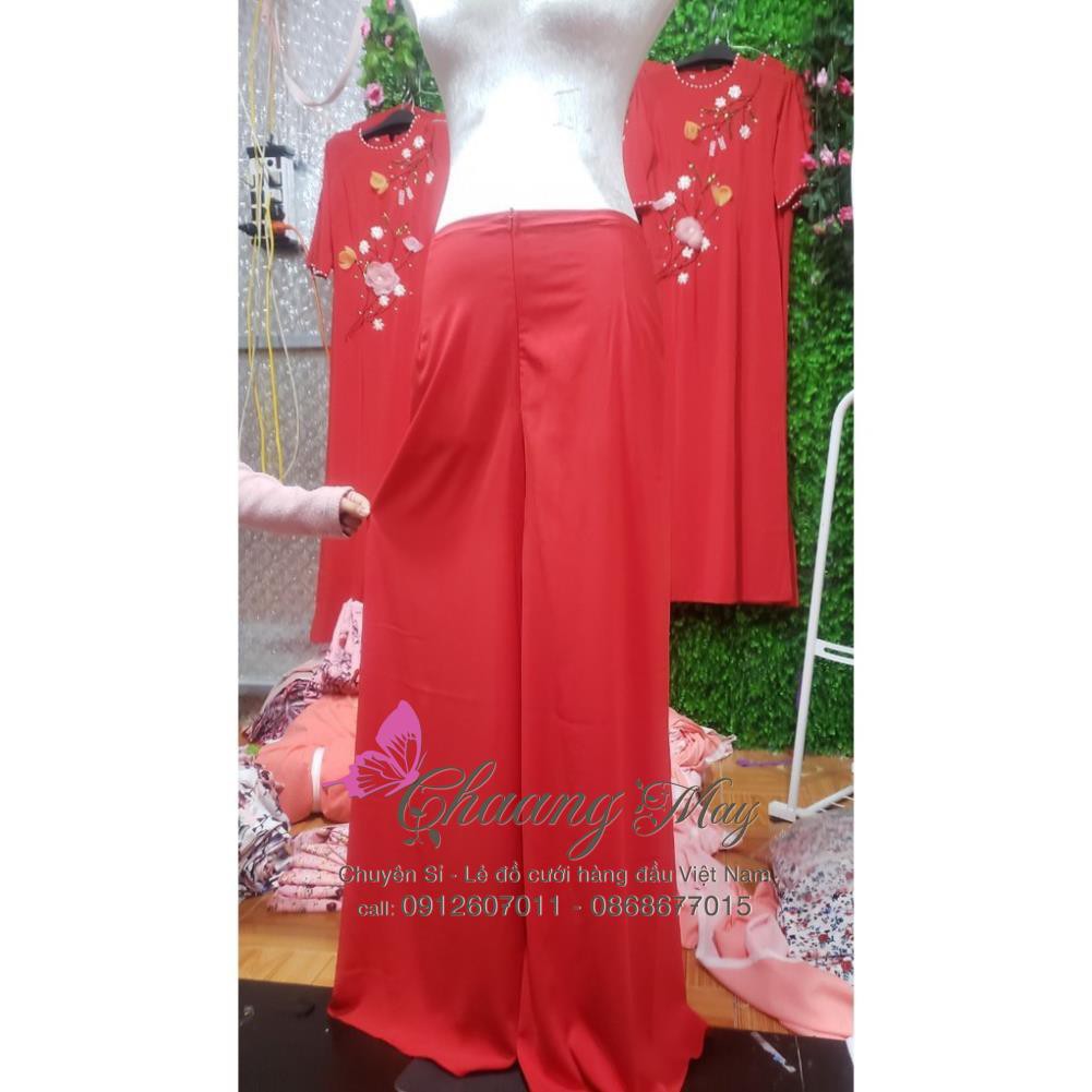 Quần mặc áo dài 💝FREESHIP💝 Quần vải phi lụa bóng mềm, quần có thun và khóa trước | BigBuy360 - bigbuy360.vn