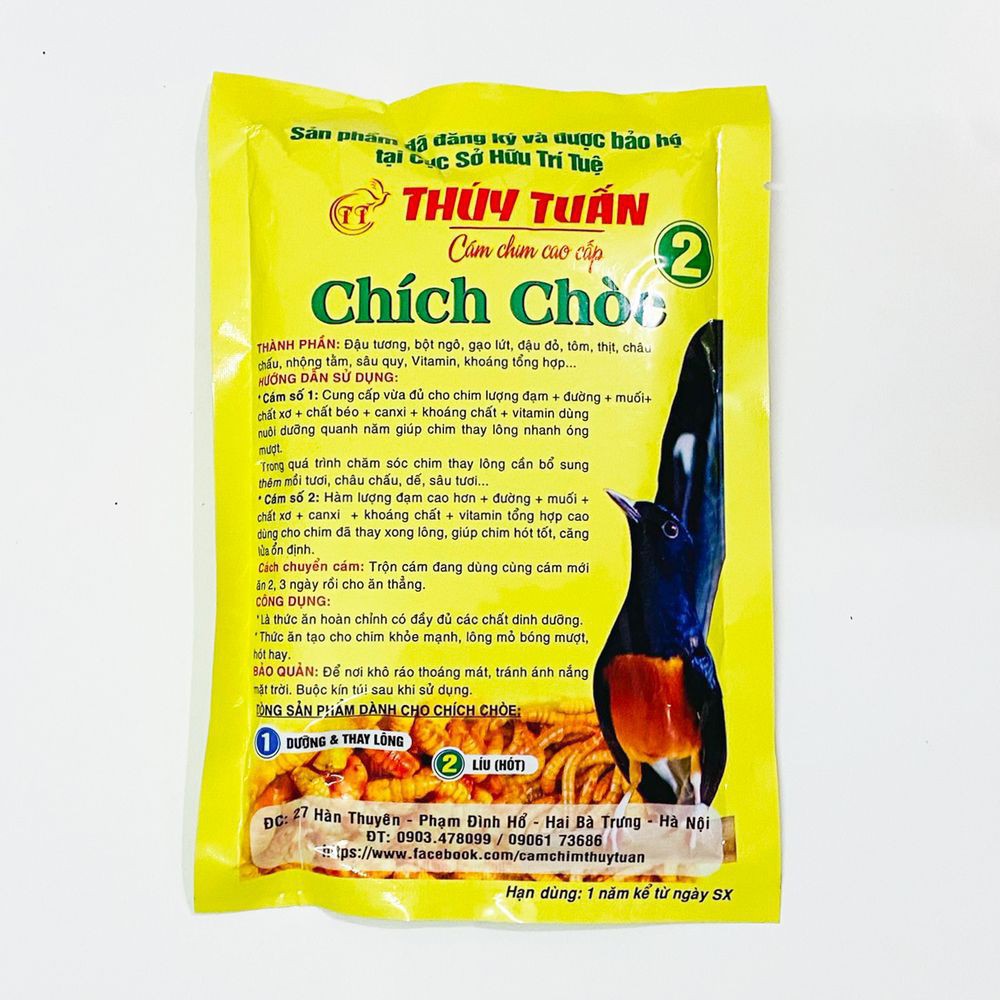 Cám chim chích chòe Thúy Tuấn số 2 cao cấp chất lượng hiệu quả 200gram Phụ Kiện KaLoTeBon