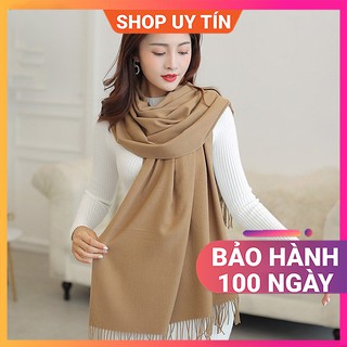 Khăn Quàng Cổ Len Cashmere Nữ - Khăn Choàng Giữ Ấm, Đi Biển Đẹp
