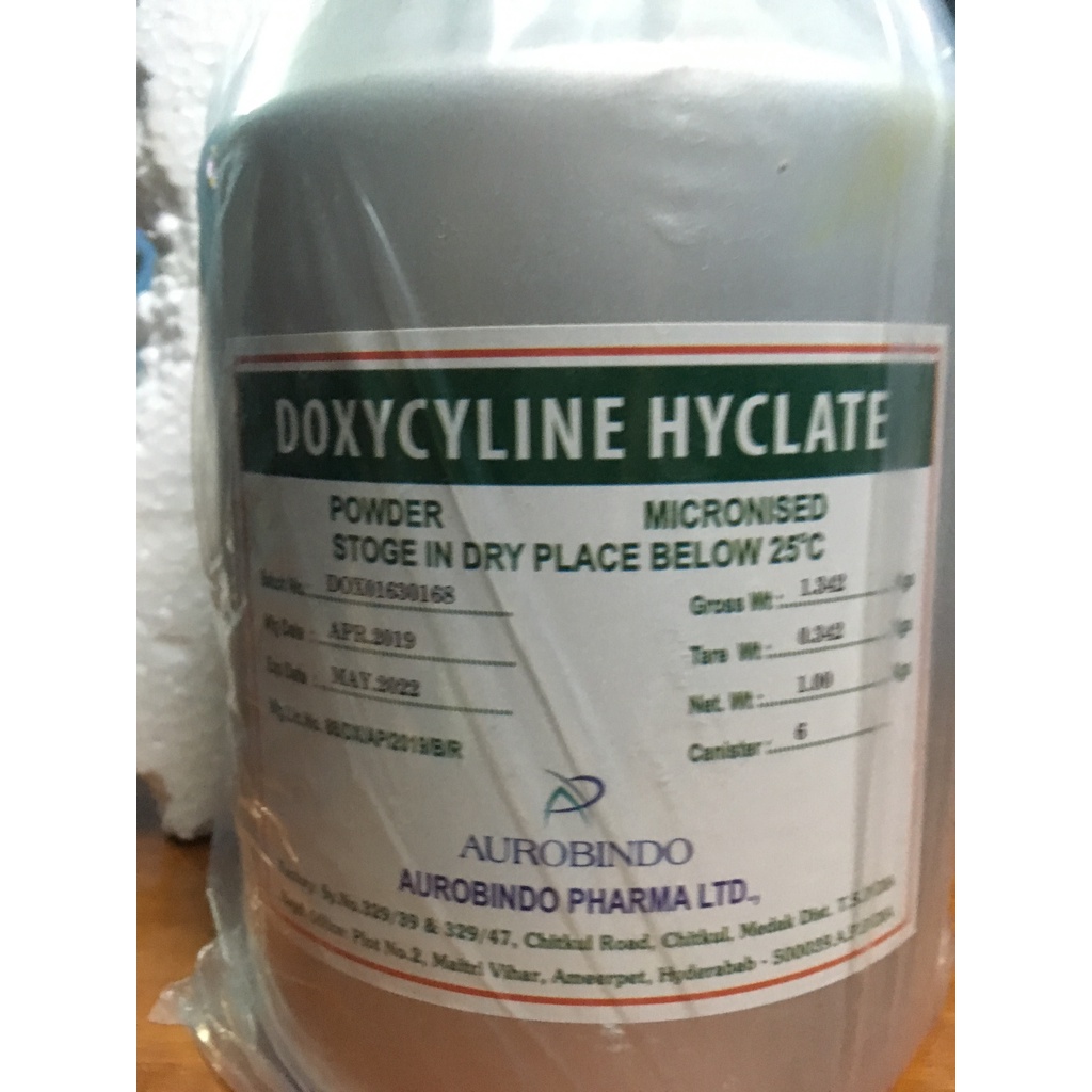 Kháng sinh Doxycycline chuyên tri về bệnh đường ruột trên tôm cá