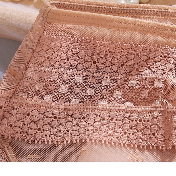 Quần Lót Lưng Thấp 100% Cotton Phối Ren Quyến Rũ Cho Nữ