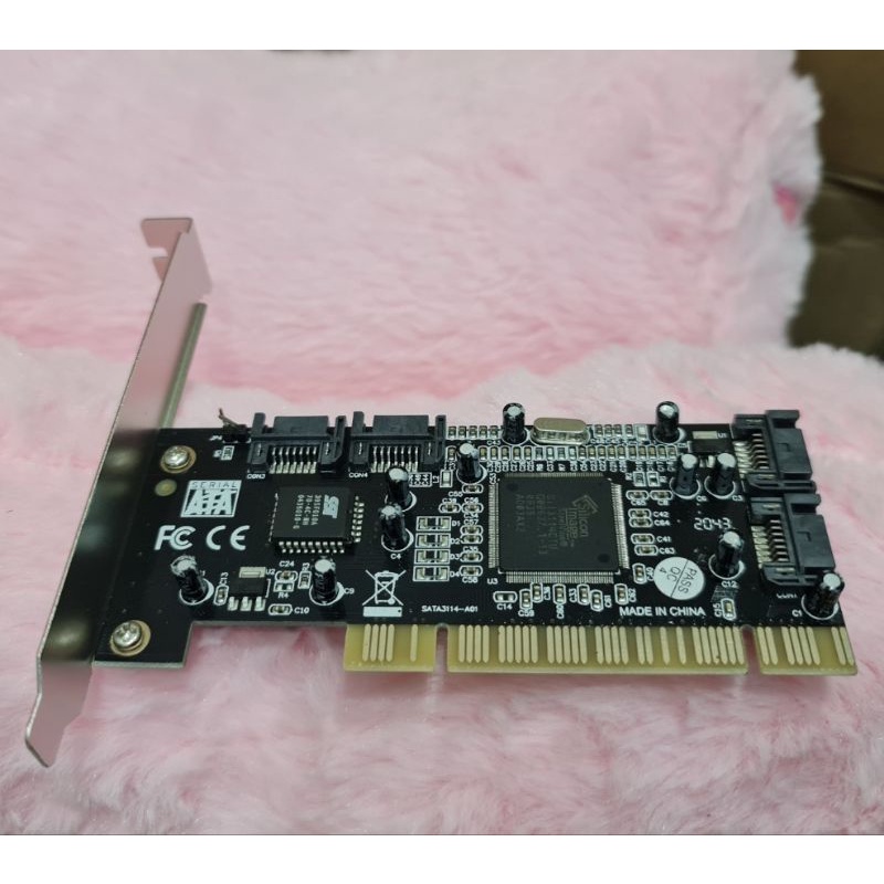Card Mở rộng PCI Express sang 4 Cổng SATA RAID cho Máy tính, Chip Sil3114//T20
