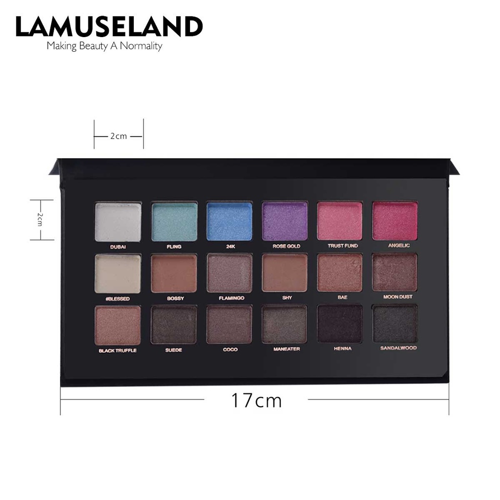 LAMUSELAND Fashion Color Eyeshadow Palette J0001 18g | BigBuy360 - bigbuy360.vn