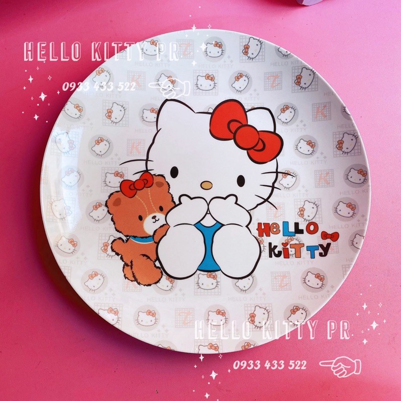 Dĩa tròn lớn Hello Kitty - Doremon Doraemon