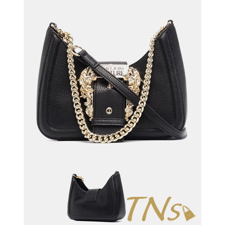 VS- Túi xách VS Jeans Couture buckle-fastening grained shoulder bag