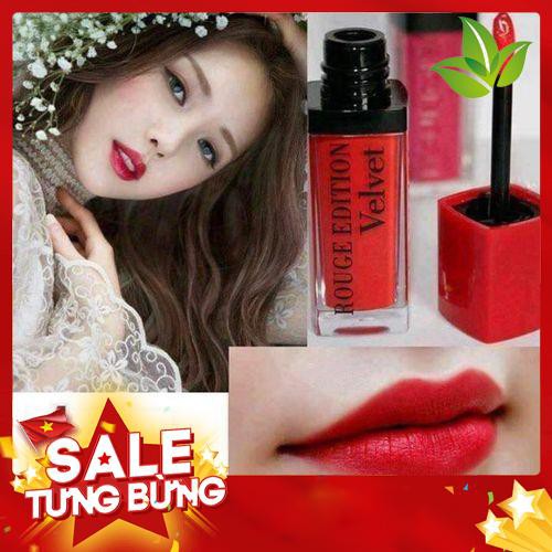 SON BJ VELVET 01-MÀU ĐỎ TƯƠI nổi bật (Bourjois Rouge Editon Velvet Personne Ne Rouge số 01)