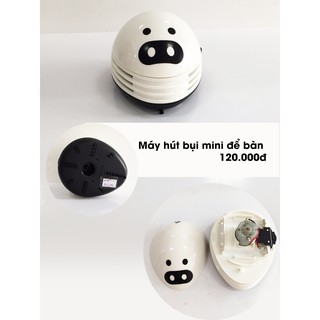 Máy hút bụi mini để bàn hình heo boo đáng yêu