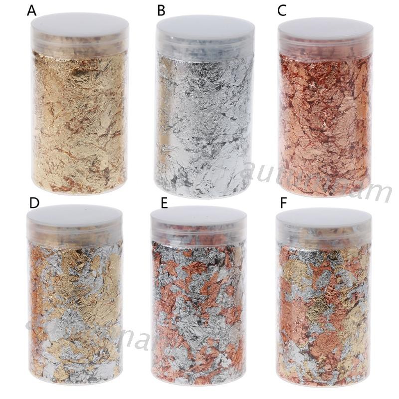 Túi Lá Vàng / Bạc 10g Dùng Làm Đồ Trang Trí Thủ Công