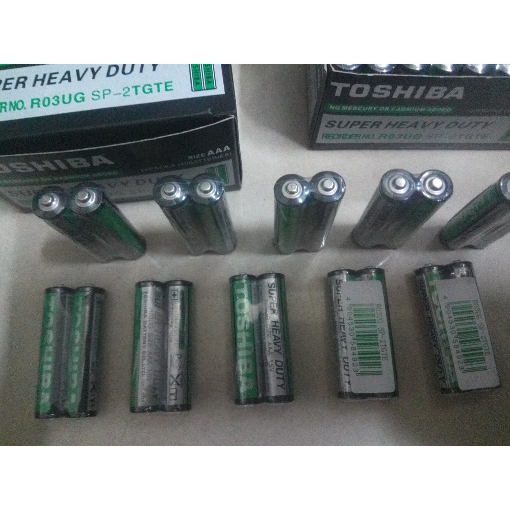 Pin tiểu nhỏ 3A Toshiba. Hộp 40 viên