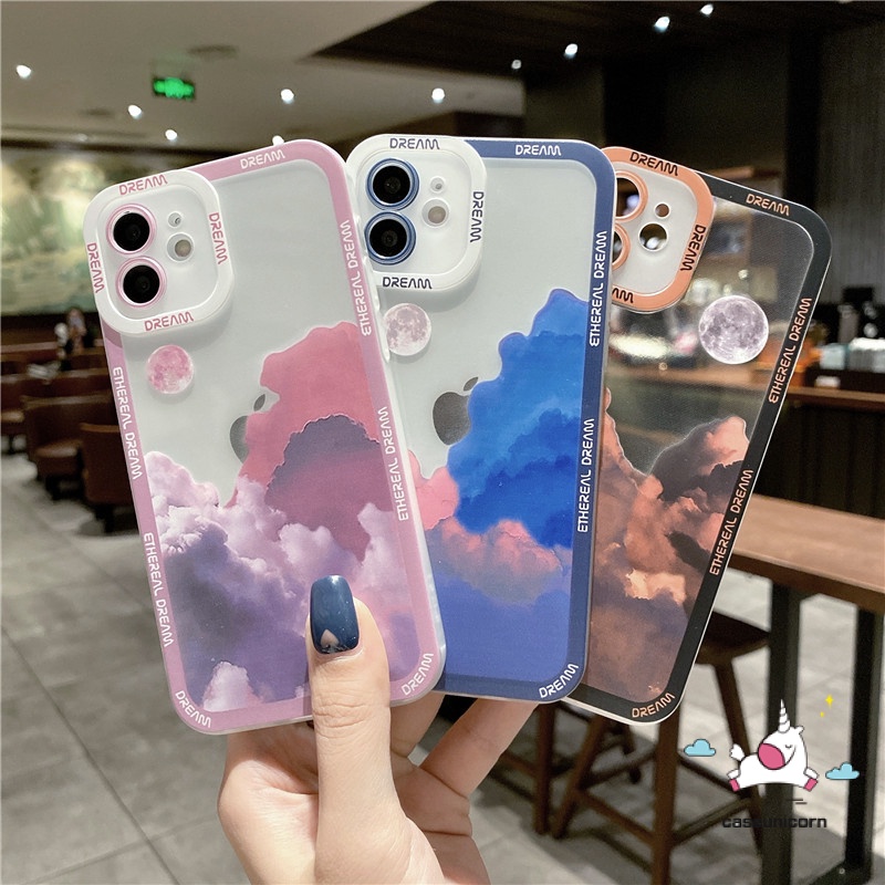 Ốp điện thoại TPU dẻo họa tiết hoàng hôn thích hợp cho IPHONE 7 8 PLUS X XR XS MAX 6 6S PLUS 11 12 13 PRO MAX SE 2020