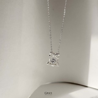 Dây chuyền bạc Grace - Chuông treo đá