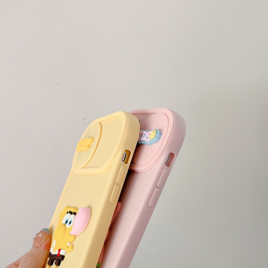 Ốp Điện Thoại Dẻo Họa Tiết Hoạt Hình SpongeBob Cho iPhone 14 / 13 / 12PRO MAX / 11 / 13PRO MAX