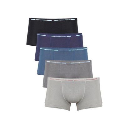 Combo 5 Quần lót nam boxer FREEMAN chất liệu visco mềm mịn, thoáng mát 6517