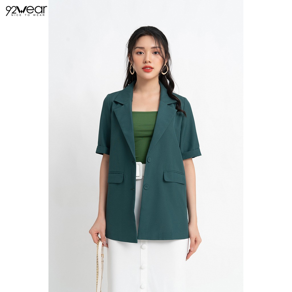 Áo sơ mi nữ công sở 92WEAR 3 MÀU, đủ size, cổ bẻ AOW1192 | BigBuy360 - bigbuy360.vn
